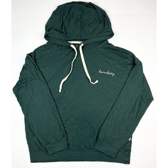 Magnolia Women's Homebody Loungewear Large Green Sweatshirt Sweatpants - Picture 2 of 8